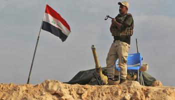 جندي على الحدود العراقية السورية 11 نوفمبر 2018 (فرانس برس)