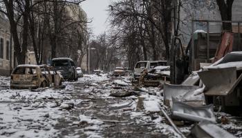 الاستهداف الروسي لمدينة خاركيف الأوكرانية (أندريا كاروبا/الأناضول)