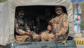دورية للجيش الباكستاني، إسلام آباد 5 فبراير 2024 (Getty)