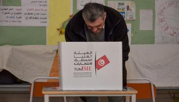 مركز اقتراع خلال انتخابات سابقة في تونس 4 فبراير 2024 (Getty)