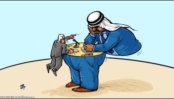 كاريكاتير مفاوضات وانقسام / حجاج