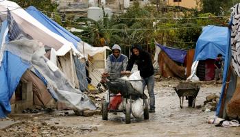 لاجئون فلسطينيون من سورية في لبنان (محمود زيات/ فرانس برس)