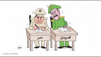 كاريكاتير الرهان والسيسي / عبيد