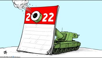 كاريكاتير قصف اسرائيلي / حجاج