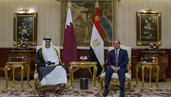 سياسة/من زيارة أمير قطر لمصر/(قنا)