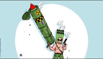 كاريكاتير بوتين والخيار النووي / حجاج