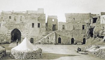 قلعة العقبة جنوب الأردن قبيل نهاية الحكم العثماني