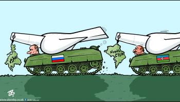 كاريكاتير علييف وبوتين / حجاج
