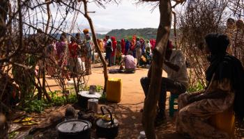 مخيم لاجئين صوماليين في إثيوبيا (إريك لافورغ/ Getty)