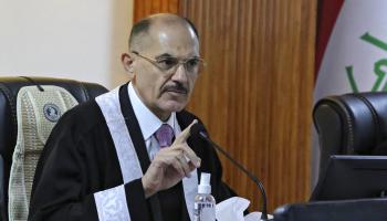 المحكمة الاتحادية في العراق اتهم نائب رئيس المحكمة بالضغط عليه (صباح عرار/فرانس برس)