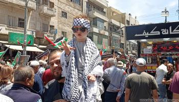 مسيرة بالعاصمة الأردنية عمان دعما لغزة، 31 مايو 2024 (العربي الجديد)
