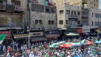 تظاهرة في عمان دعماً للمقاومة غزة، 24 مايو 2024 (العربي الجديد)