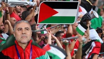 قاد مكرم دبوب منتخب فلسطين لنجاحات كبيرة (العربي الجديد/Getty)