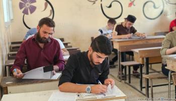 طلاب يجتازون امتحانات الثانوية العامة بسورية، 24 يونيو 2024 (العربي الجديد)