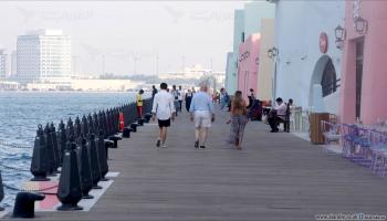 يشهد ميناء الدوحة القديم إقبالاً سياحياً (حسين بيضون)