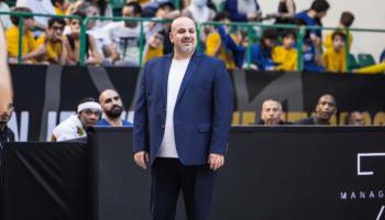 أحمد فرّان مدرب فريق الرياضي بيروت لكرة السلة (حساب الفريق اللبناني)