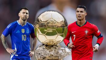 هل يتنافس رونالدو وميسي على جائزة الكرة الذهبية؟ (العربي الجديد/Getty)