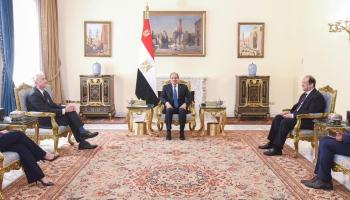 السيسي مع وليام بيرنز في القاهرة (الرئاسة المصرية)