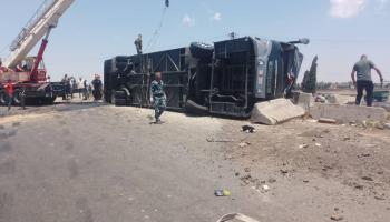 حادث سير في سورية، 7يوليو 2024(فيسبوك/وزارة الداخلية السورية)