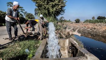 أزمة منابع النيل/مزارعون مصريون على ضفاف النيل بالجيزة، 1 ديسمبر 2019 (خالد دسوقي/فرانس برس)