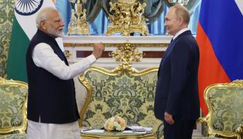 علاقة الهند وروسيا بوتين ومودي في موسكو، 9 يوليو، 2024 (سيفا كاراجان/الأناضول)