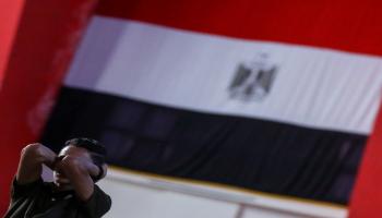 مشجع مصري في القاهرة خلال كأس العالم 2018 في روسيا (أحمد عوض/Getty)