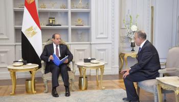 السيسي يلتقي وزير خارجيته بدر عبد العاطي (فيسبوك)