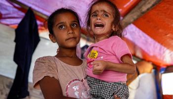 سوء التغذية يضاعف معاناة أطفال غزة، 4 يونيو 2024 (فرانس برس)