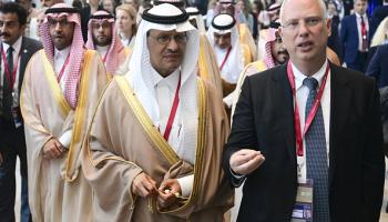 وزير الطاقة السعودي عبد العزيز بن سلمان يحضر منتدى الاستثمار الرئيسي، سانت بطرسبرغ 6 يونيو 2024 (Getty)