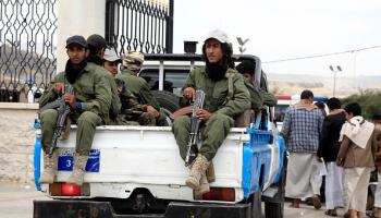 عناصر أمن تابعة للحوثيين في صنعاء 3 يونيو 2024 (Getty)