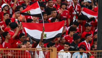 مشجعون لمنتخب مصر قبل مباراة بوركينا فاسو، 6 يونيو 2024 (أيمن عارف/Getty)