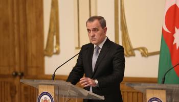 وزير الخارجية الأذربيجاني جيهون بيراموف 27 يونيو 2024 (Getty)