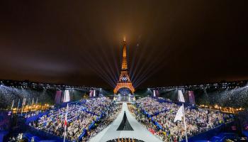 حفل افتتاح الألعاب الأولمبية في باريس 2024 (فرانسوا كزافييه ماريت بول/Getty)