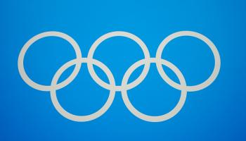 شعار الألعاب الأولمبية في ملعب مرسيليا في 24 يوليو 2024 (دانييلا بورشيلي/Getty)