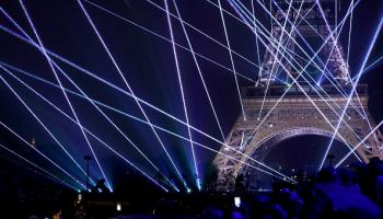  افتتاح دورة الألعاب الأولمبية باريس 2024 في 26 يوليو 2024 في باريس (هيكتور فيفاس/Getty)