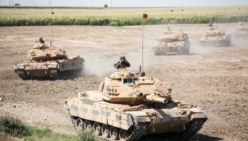دهوك - خلال تدريبات على الحدود التركية العراقية، 28 سبتمبر 2017 (Getty)