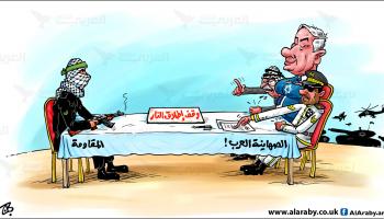 كاريكاتير الهدنة / حجاج