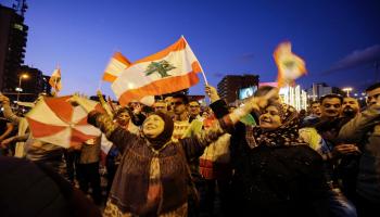 مظاهرات طرابلس في لبنان (إبراهيم شلهوب/فرانس برس)