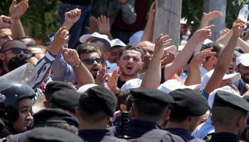 المعلمون الأردنيون يواصلون إضرابهم حتى تحقيق المطالب(خليل مزرعاوي/فرانس برس)