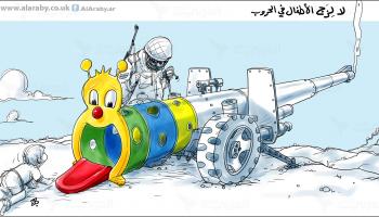 كاريكاتير الاطفال والحرب / حجاج
