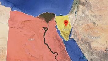 خريطة مصر وسيناء 