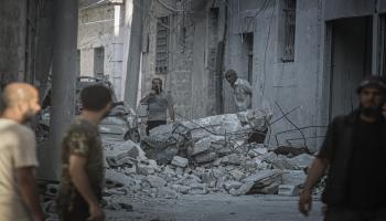 قصف إدلب (الأناضول)