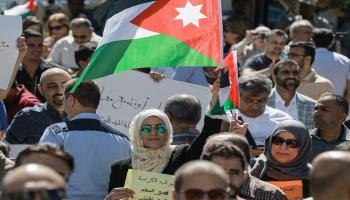 إضراب المعلمين في الأردن (خليل مزراوي/فرانس برس)