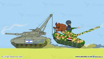 كاريكاتير دبابة النظام / ابوعفيفة