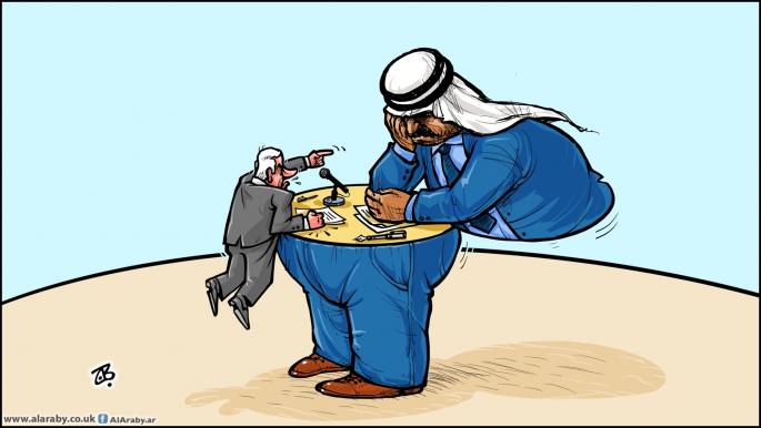 كاريكاتير مفاوضات وانقسام / حجاج