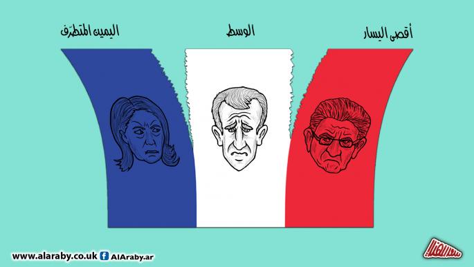 كاريكاتير فرنسا مقسمة / المهندي
