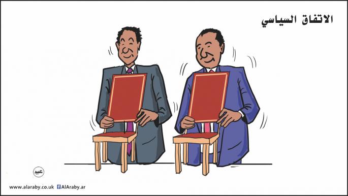 كاريكاتير الاتفاق السياسي في السودان / عثمان عبيد 