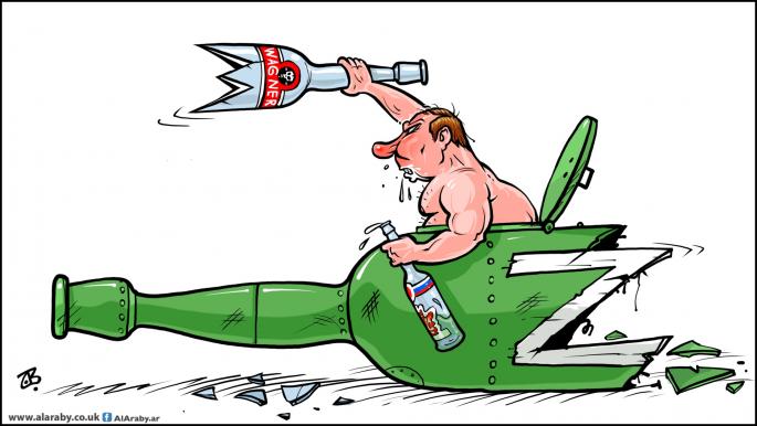 كاريكاتير قتال بوتين في اوكرانيا / حجاج