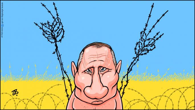 كاريكاتير بوتين والقمح الاوكراني / حجاج