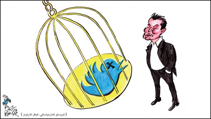 كاريكاتير ايلون ماسك و تويتر / كيغل 